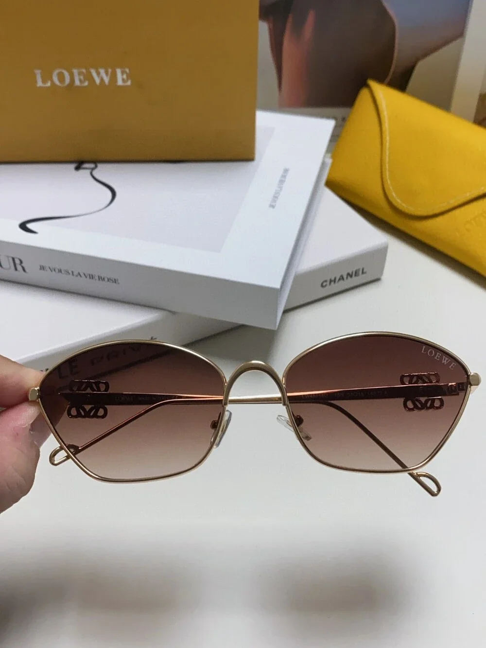 Loewe Metallic Hexagonal Sunglasses